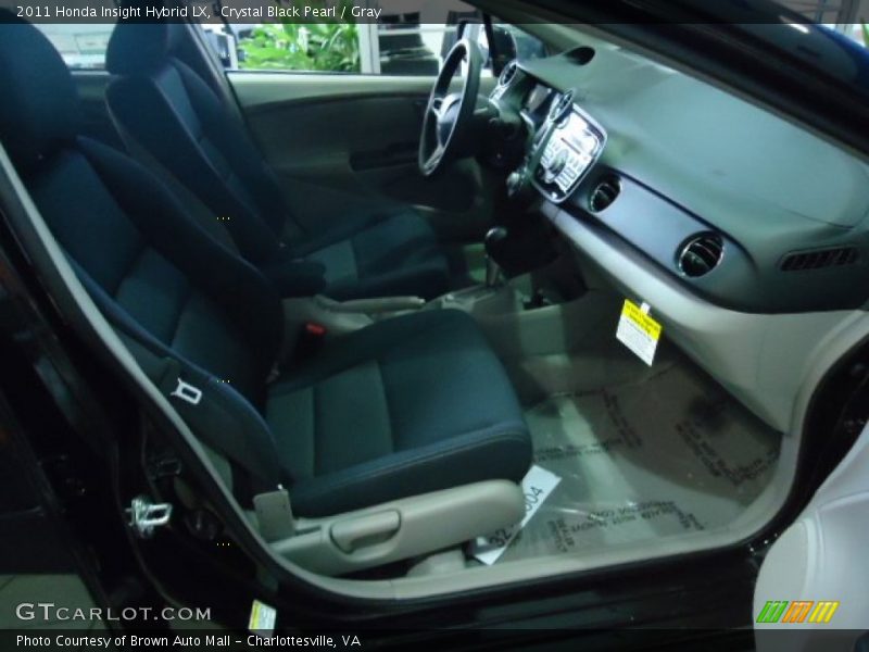 Crystal Black Pearl / Gray 2011 Honda Insight Hybrid LX
