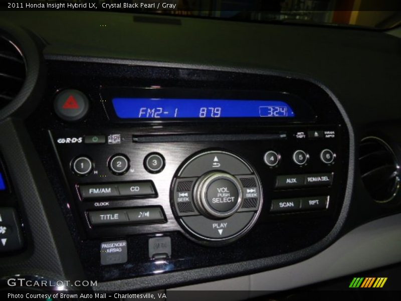 Controls of 2011 Insight Hybrid LX