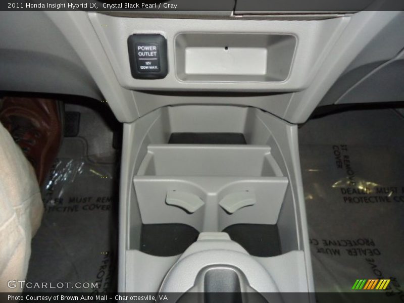 Crystal Black Pearl / Gray 2011 Honda Insight Hybrid LX