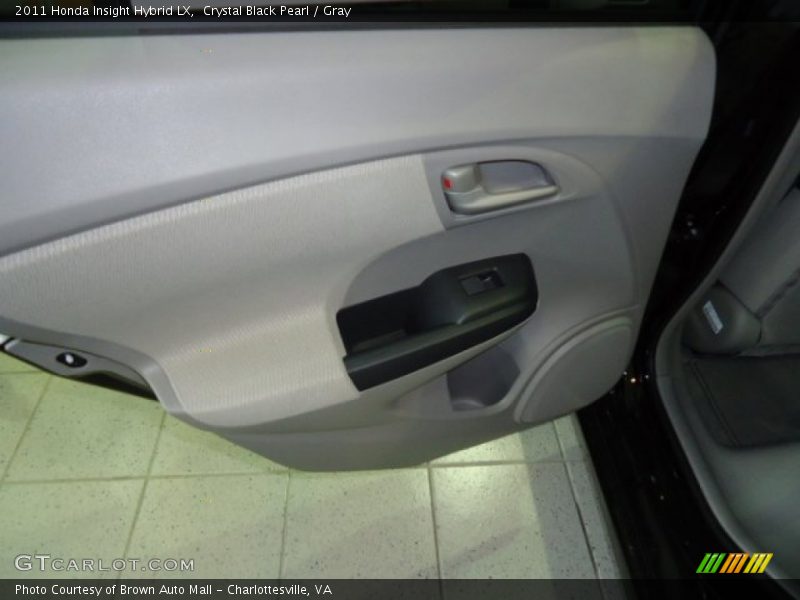 Crystal Black Pearl / Gray 2011 Honda Insight Hybrid LX