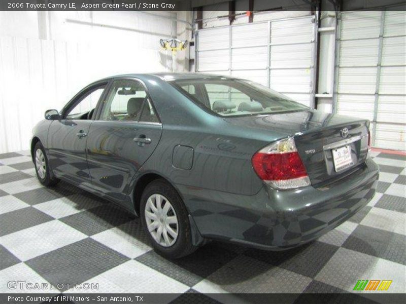 Aspen Green Pearl / Stone Gray 2006 Toyota Camry LE