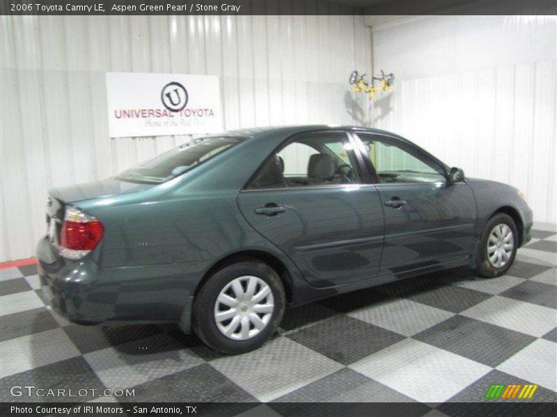 Aspen Green Pearl / Stone Gray 2006 Toyota Camry LE