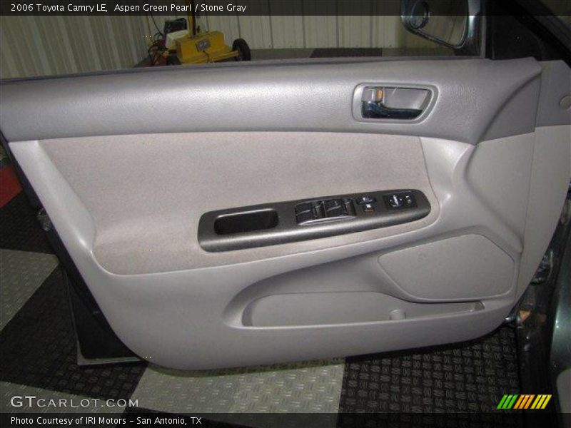 Aspen Green Pearl / Stone Gray 2006 Toyota Camry LE