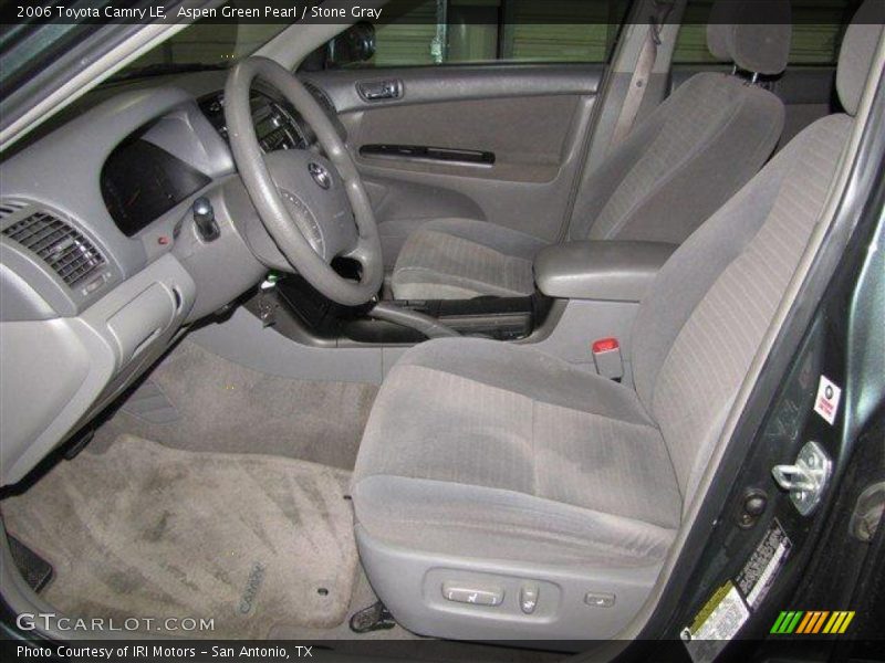Aspen Green Pearl / Stone Gray 2006 Toyota Camry LE