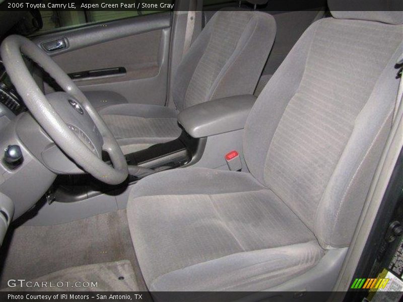 Aspen Green Pearl / Stone Gray 2006 Toyota Camry LE
