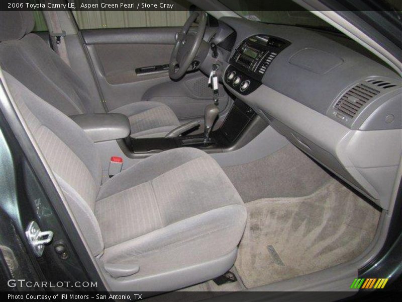 Aspen Green Pearl / Stone Gray 2006 Toyota Camry LE