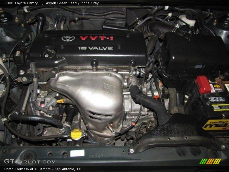 Aspen Green Pearl / Stone Gray 2006 Toyota Camry LE