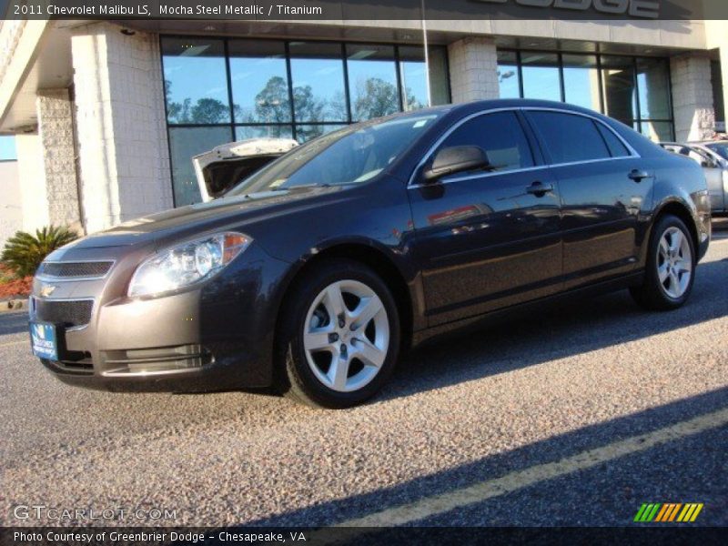 Mocha Steel Metallic / Titanium 2011 Chevrolet Malibu LS