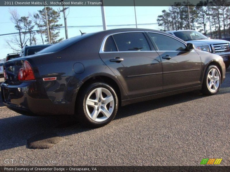 Mocha Steel Metallic / Titanium 2011 Chevrolet Malibu LS