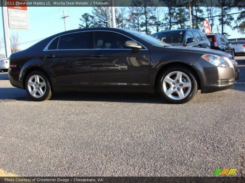 Mocha Steel Metallic / Titanium 2011 Chevrolet Malibu LS