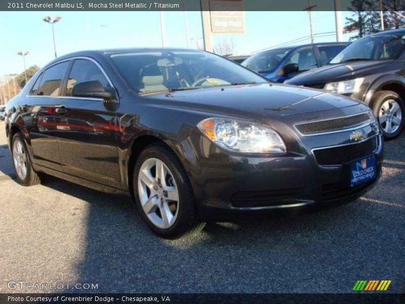 Mocha Steel Metallic / Titanium 2011 Chevrolet Malibu LS