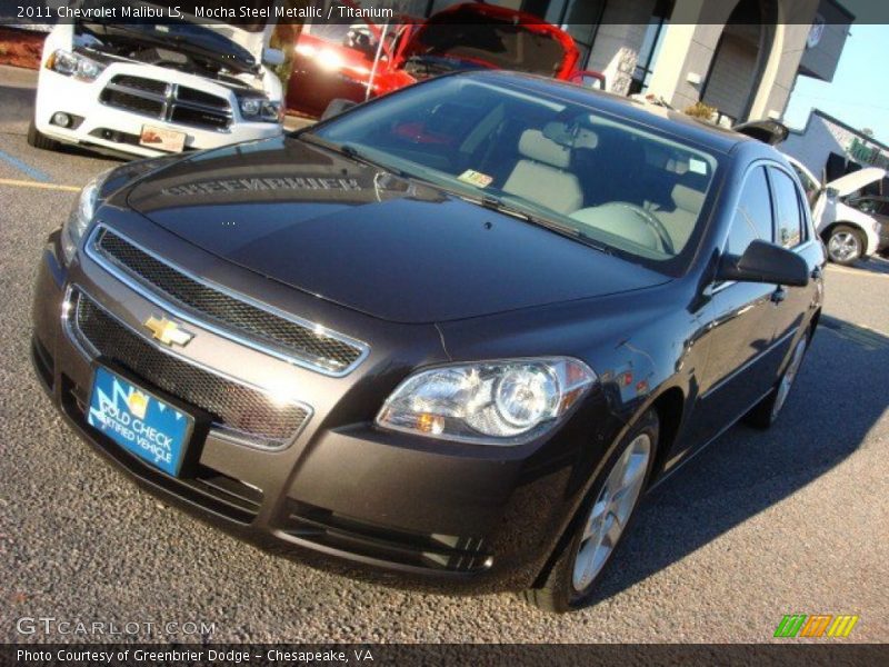 Mocha Steel Metallic / Titanium 2011 Chevrolet Malibu LS