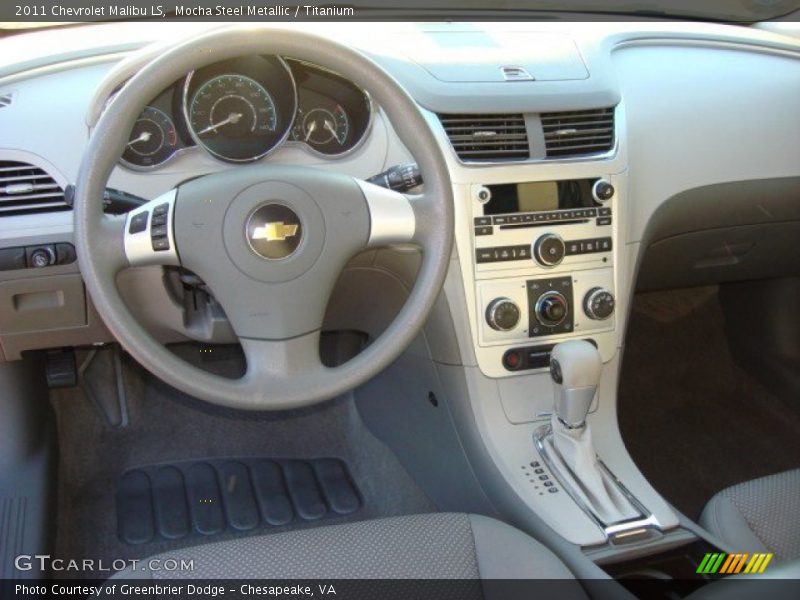Mocha Steel Metallic / Titanium 2011 Chevrolet Malibu LS