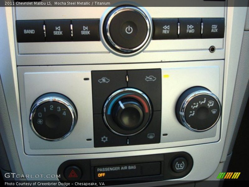 Mocha Steel Metallic / Titanium 2011 Chevrolet Malibu LS