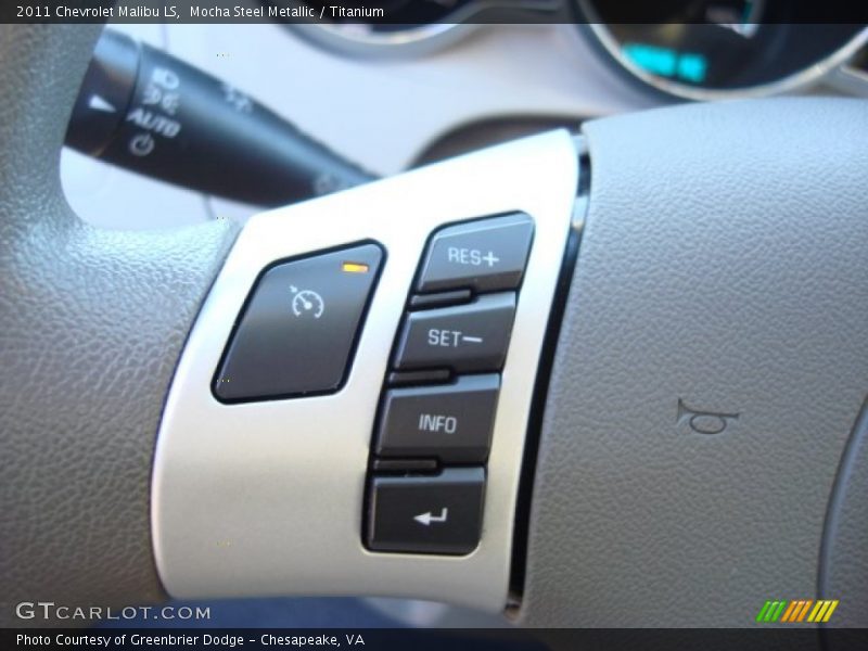 Mocha Steel Metallic / Titanium 2011 Chevrolet Malibu LS