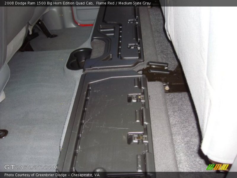 Flame Red / Medium Slate Gray 2008 Dodge Ram 1500 Big Horn Edition Quad Cab