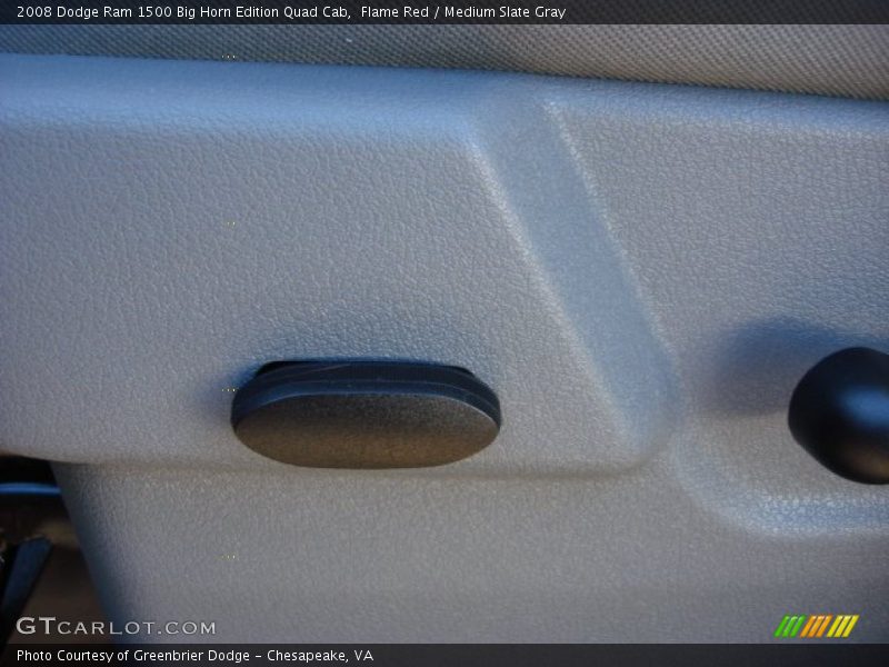 Flame Red / Medium Slate Gray 2008 Dodge Ram 1500 Big Horn Edition Quad Cab