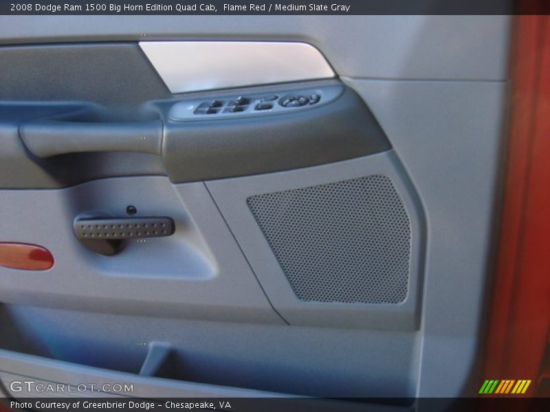 Flame Red / Medium Slate Gray 2008 Dodge Ram 1500 Big Horn Edition Quad Cab