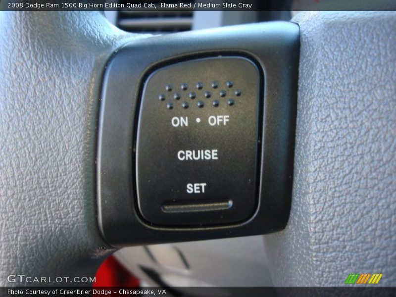 Flame Red / Medium Slate Gray 2008 Dodge Ram 1500 Big Horn Edition Quad Cab