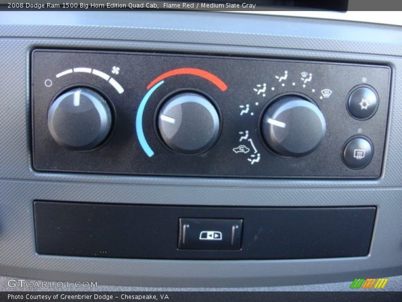 Flame Red / Medium Slate Gray 2008 Dodge Ram 1500 Big Horn Edition Quad Cab