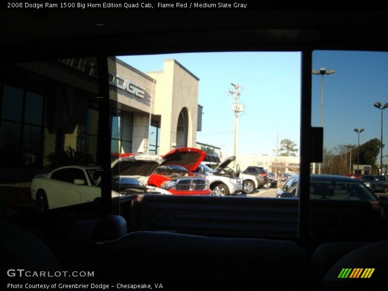 Flame Red / Medium Slate Gray 2008 Dodge Ram 1500 Big Horn Edition Quad Cab