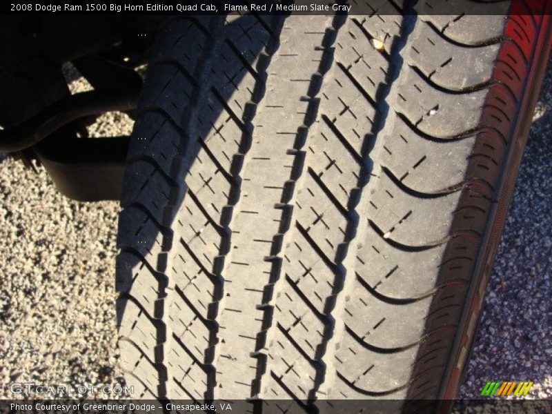 Flame Red / Medium Slate Gray 2008 Dodge Ram 1500 Big Horn Edition Quad Cab