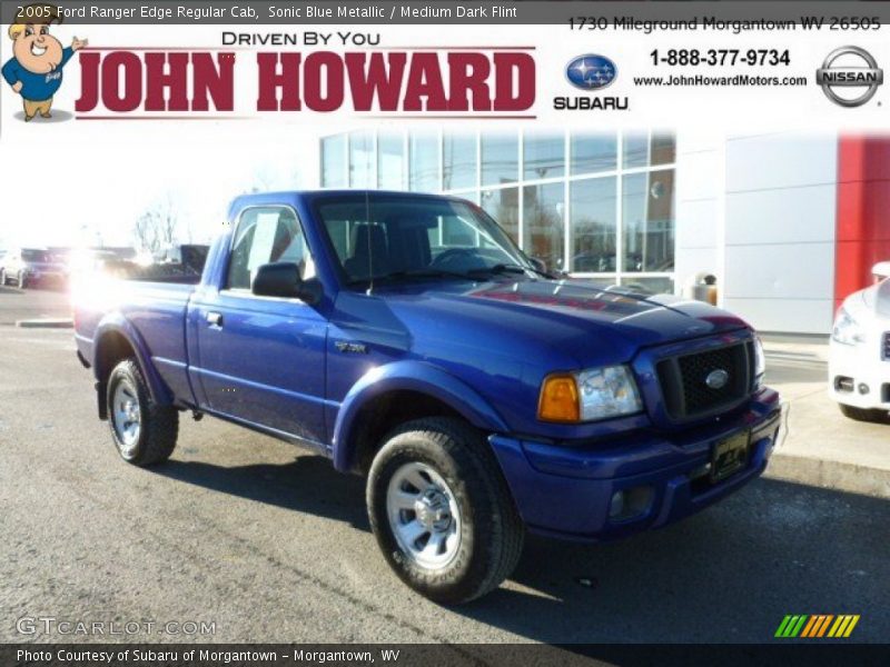 Sonic Blue Metallic / Medium Dark Flint 2005 Ford Ranger Edge Regular Cab