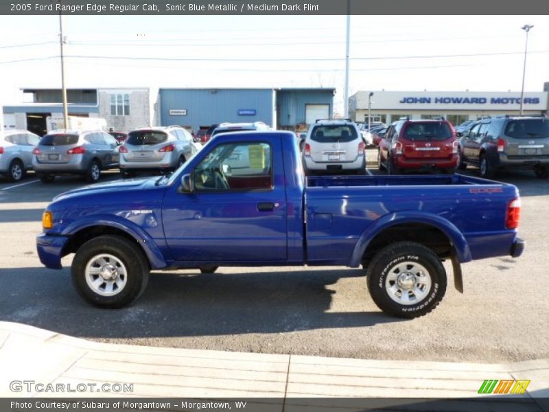 Sonic Blue Metallic / Medium Dark Flint 2005 Ford Ranger Edge Regular Cab