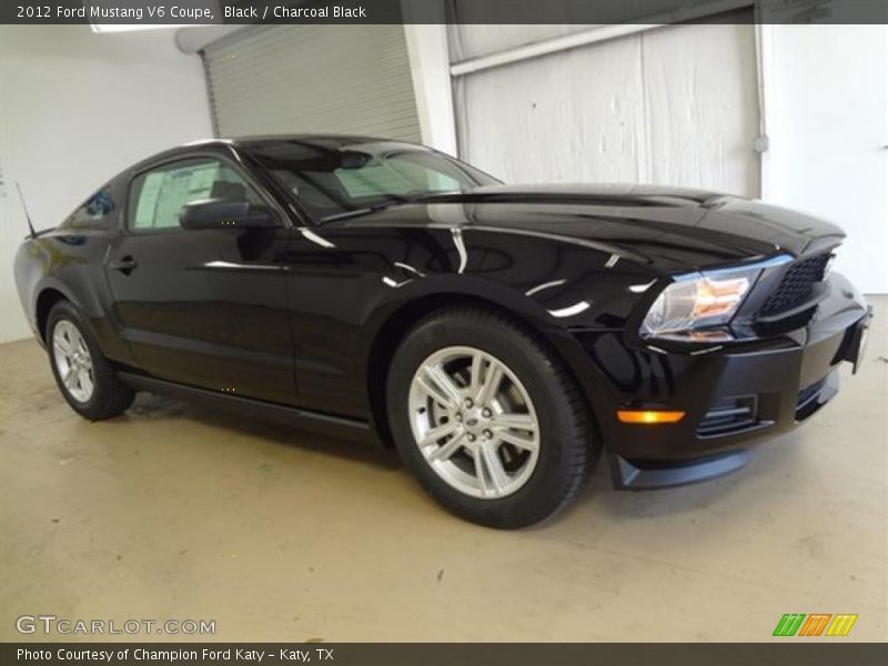 Black / Charcoal Black 2012 Ford Mustang V6 Coupe
