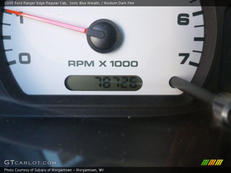 Sonic Blue Metallic / Medium Dark Flint 2005 Ford Ranger Edge Regular Cab