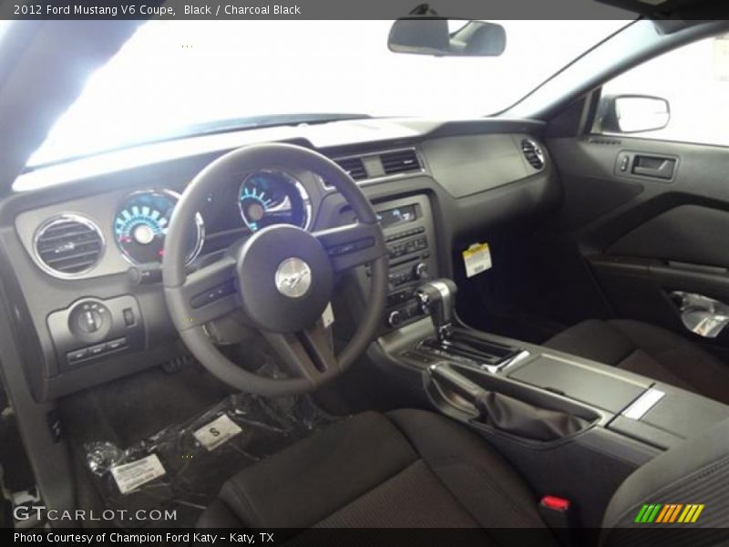 Black / Charcoal Black 2012 Ford Mustang V6 Coupe