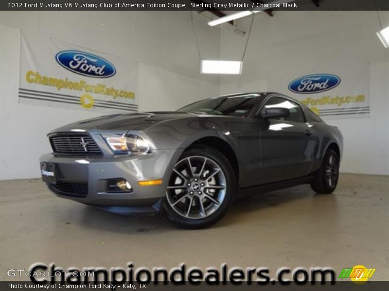 Sterling Gray Metallic / Charcoal Black 2012 Ford Mustang V6 Mustang Club of America Edition Coupe