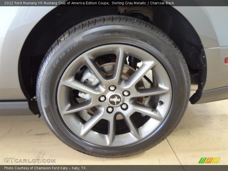 Sterling Gray Metallic / Charcoal Black 2012 Ford Mustang V6 Mustang Club of America Edition Coupe