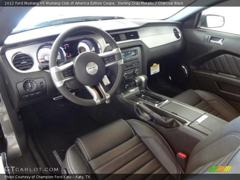 Charcoal Black Interior - 2012 Mustang V6 Mustang Club of America Edition Coupe 