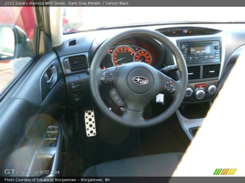 Dark Gray Metallic / Carbon Black 2011 Subaru Impreza WRX Sedan