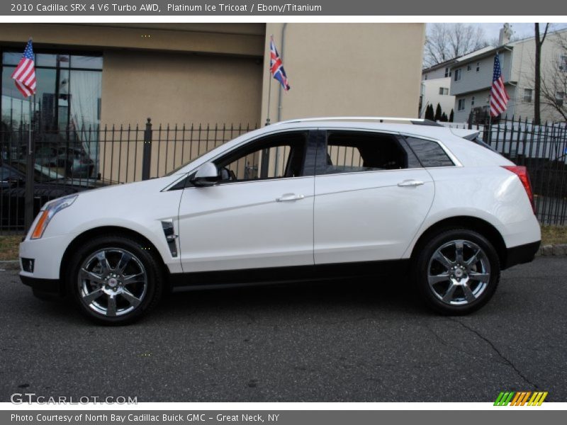 Platinum Ice Tricoat / Ebony/Titanium 2010 Cadillac SRX 4 V6 Turbo AWD