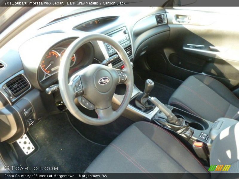  2011 Impreza WRX Sedan Carbon Black Interior