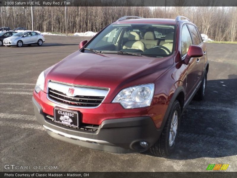 Ruby Red / Tan 2008 Saturn VUE XE