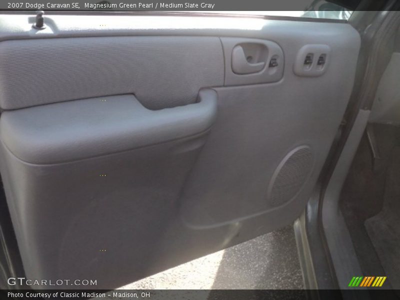 Magnesium Green Pearl / Medium Slate Gray 2007 Dodge Caravan SE