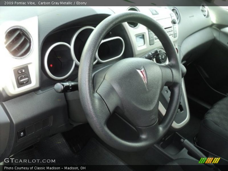 Carbon Gray Metallic / Ebony 2009 Pontiac Vibe