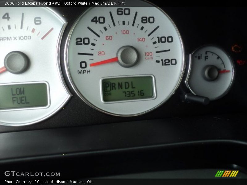 Oxford White / Medium/Dark Flint 2006 Ford Escape Hybrid 4WD
