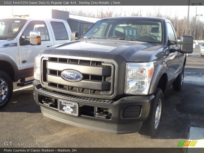 Sterling Grey Metallic / Steel 2012 Ford F250 Super Duty XL Regular Cab 4x4