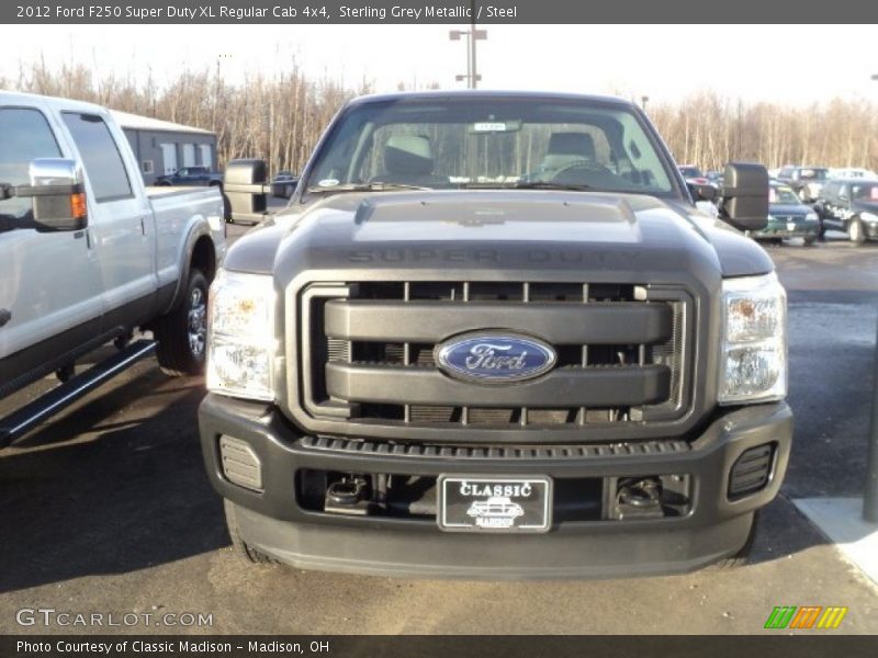 Sterling Grey Metallic / Steel 2012 Ford F250 Super Duty XL Regular Cab 4x4