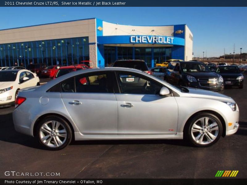 Silver Ice Metallic / Jet Black Leather 2011 Chevrolet Cruze LTZ/RS
