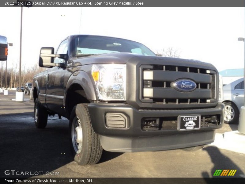 Sterling Grey Metallic / Steel 2012 Ford F250 Super Duty XL Regular Cab 4x4
