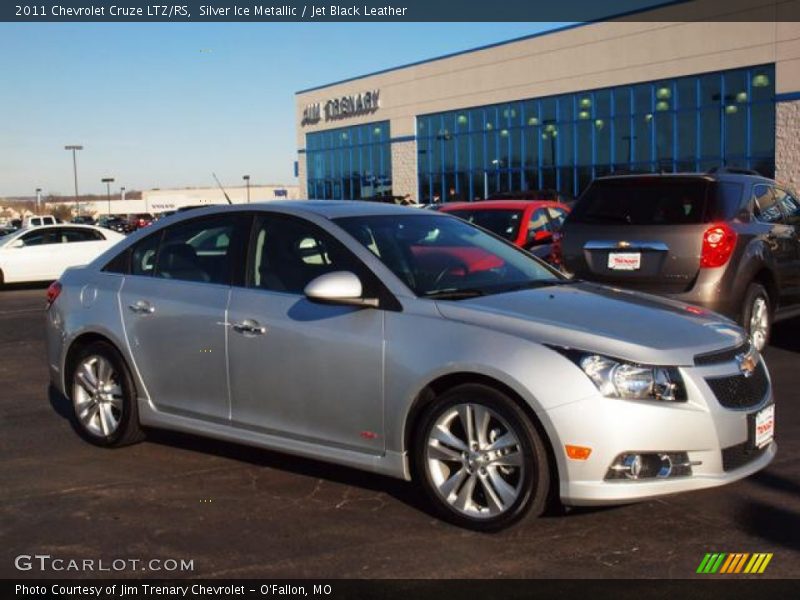 Silver Ice Metallic / Jet Black Leather 2011 Chevrolet Cruze LTZ/RS