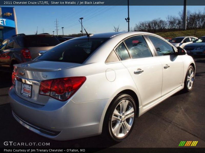 Silver Ice Metallic / Jet Black Leather 2011 Chevrolet Cruze LTZ/RS