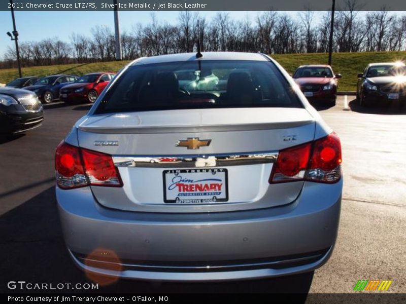 Silver Ice Metallic / Jet Black Leather 2011 Chevrolet Cruze LTZ/RS