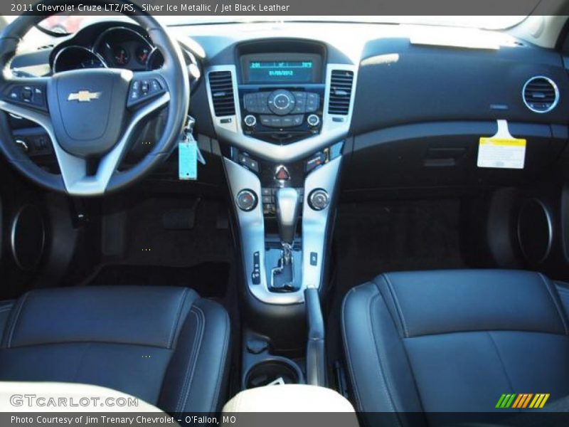 Silver Ice Metallic / Jet Black Leather 2011 Chevrolet Cruze LTZ/RS