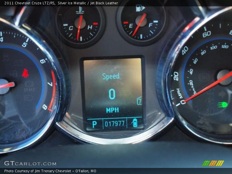 Silver Ice Metallic / Jet Black Leather 2011 Chevrolet Cruze LTZ/RS